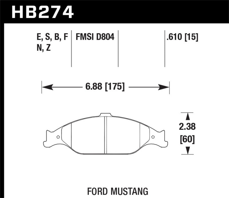 Hawk Performance Hawk HP+ Street Brake Pads