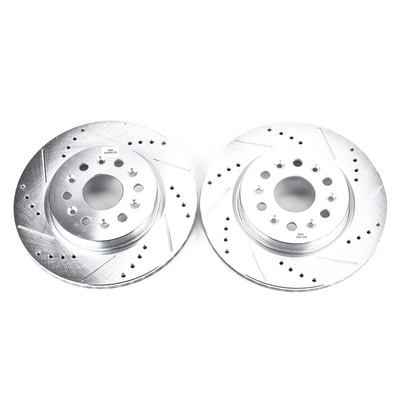 PowerStop Power Stop 18-19 Buick Enclave Rear Evolution Drilled & Slotted Rotors - Pair
