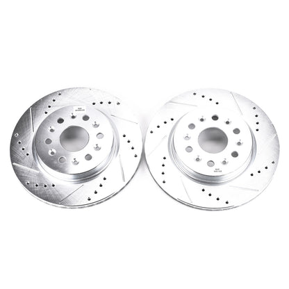 PowerStop Power Stop 18-19 Buick Enclave Rear Evolution Drilled & Slotted Rotors - Pair