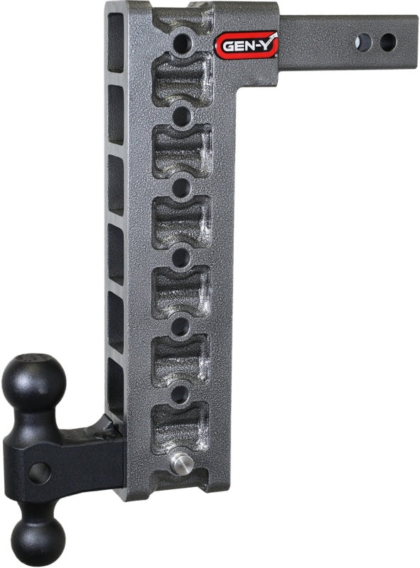 GEN-Y Hitch Gen-Y Mega Duty 2in Shank 15in Drop 2K TW 16K Hitch w/GH-051 Dual-Ball/GH-0100 Stabilizer Kit