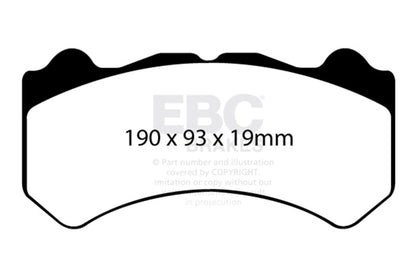 EBC Racing 08-11 Nissan GT-R (R35) RP-1 Race Front Brake Pads