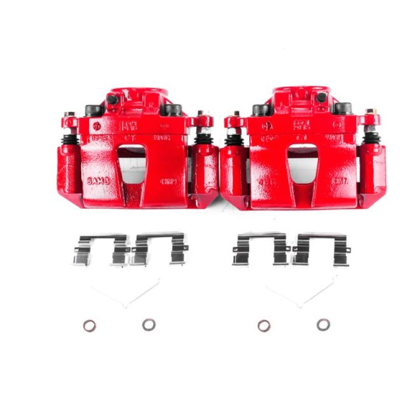 PowerStop Power Stop 15-18 Hyundai Sonata Front Red Calipers w/Brackets - Pair