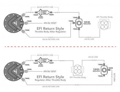 Aeromotive Phantom 340 Fuel System - Return Style w/Throttle Body