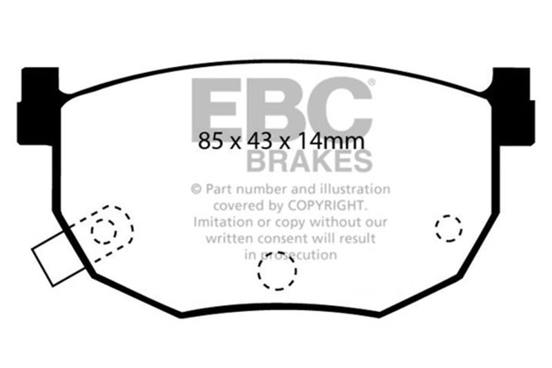 EBC 99-01 Hyundai Elantra 2.0L Bluestuff Rear Brake Pads