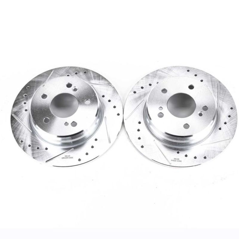 PowerStop Power Stop 04-08 Chrysler Crossfire Rear Evolution Drilled & Slotted Rotors - Pair