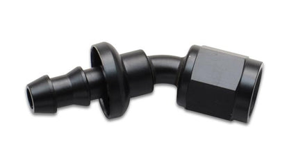 Vibrant Push-On 30 Degree Hose End Elbow Fitting Size -10AN