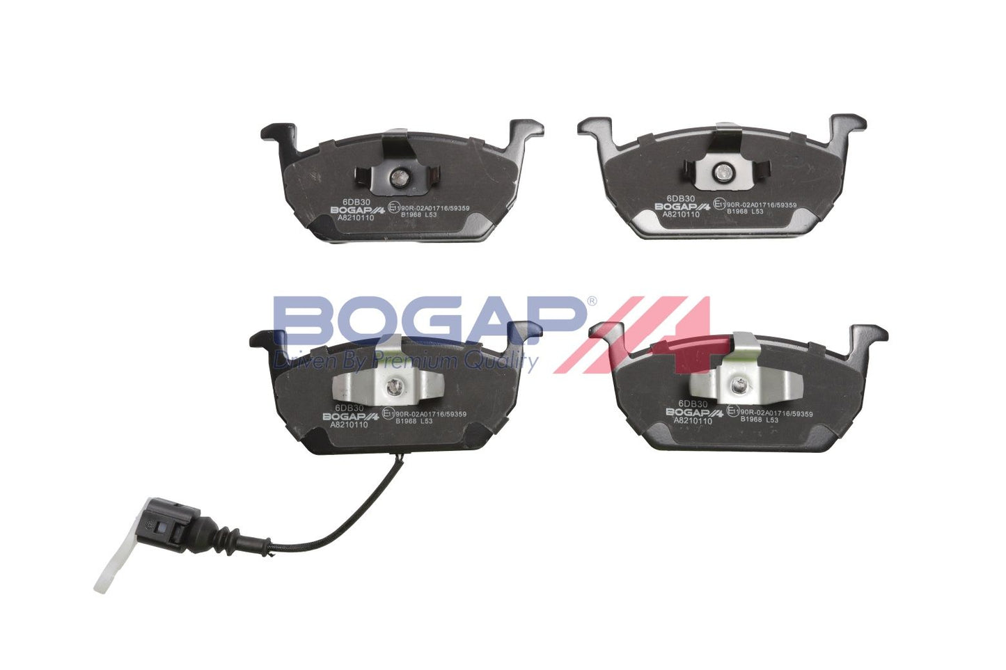 BOGAP A8210110 Brake Pad Set, Disc Brake