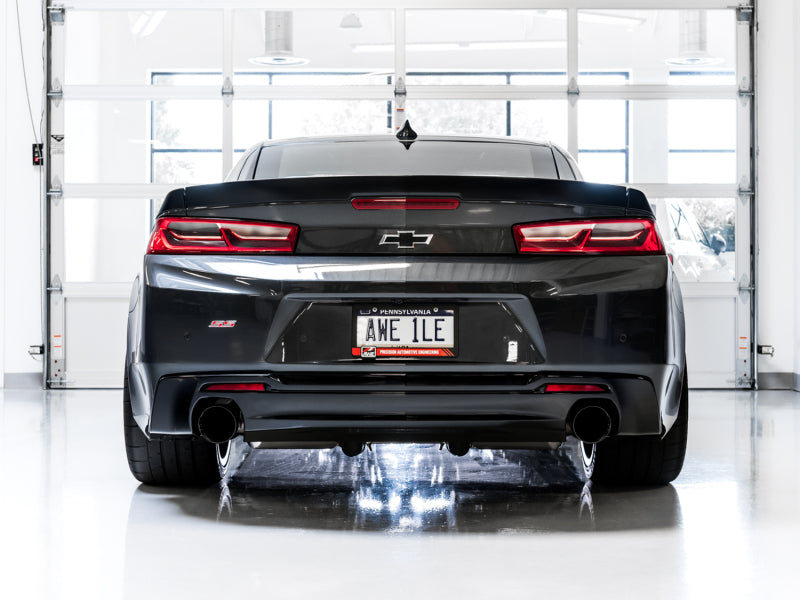 AWE Tuning 16-19 Chevrolet Camaro SS Axle-Back Exhaust - Touring Edition (Diamond Black Tips)