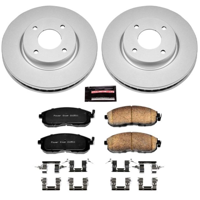 PowerStop Power Stop 09-14 Nissan Cube Front Z17 Evolution Geomet Coated Brake Kit
