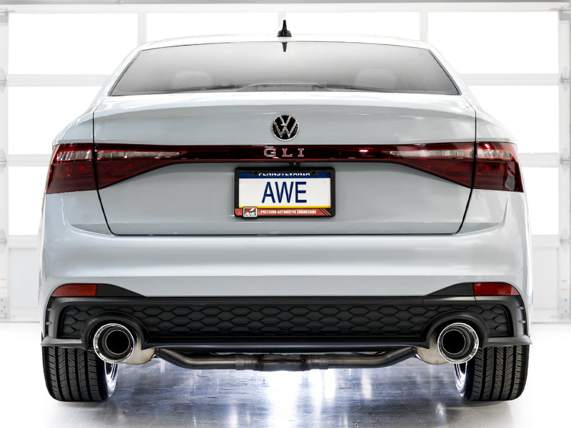 AWE Tuning 22-25 Volkswagen Jetta GLI Track Edition Exhaust - Chrome Silver Tips