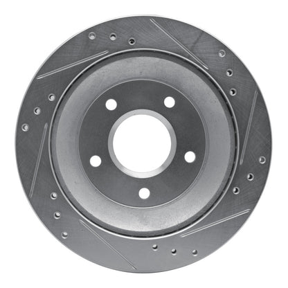 R1 Concepts R1 1985-1992 Chevrolet Camaro Rear Left Drilled & Slotted Silver Brake Rotor