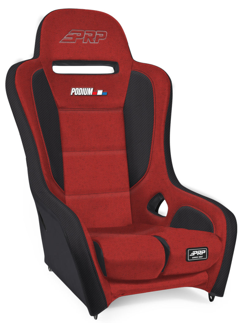 PRP Seats PRP Podium Elite Suspension Seat- Red/Black
