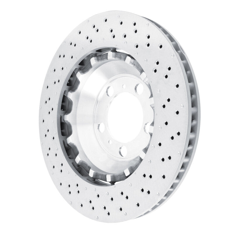 DFC 13-19 Porsche 911 Left Front Drilled Hi-Carbon Alloy Geomet Coated Rotor