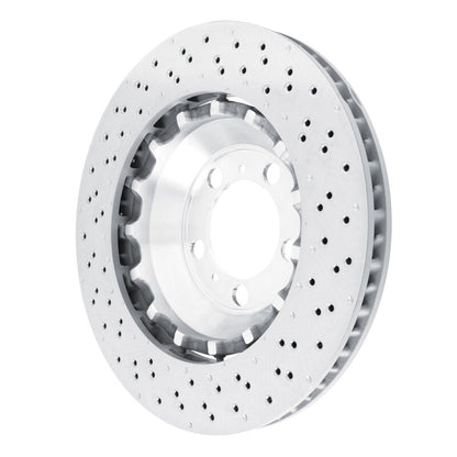 DFC 13-19 Porsche 911 Left Front Drilled Hi-Carbon Alloy Geomet Coated Rotor