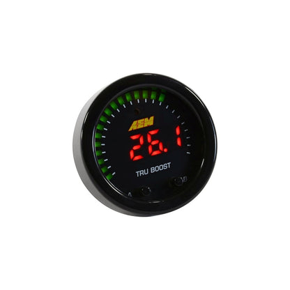 AEM X-Series Tru-Boost Controller Gauge w/ Boost Control Solenoid 80PSIg Internal MAP Sensor
