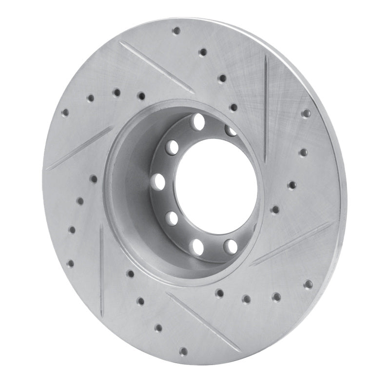 R1 Concepts R1 73-85 Mercedes-Benz 230 Front Left Drilled & Slotted Silver Brake Rotor