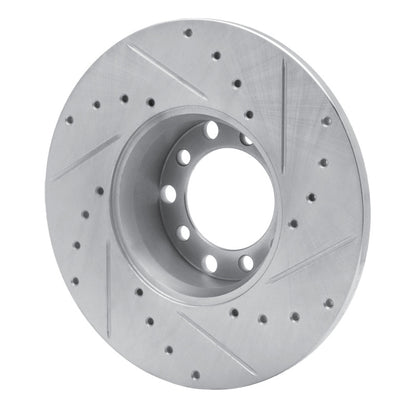 R1 Concepts R1 73-85 Mercedes-Benz 230 Front Left Drilled & Slotted Silver Brake Rotor
