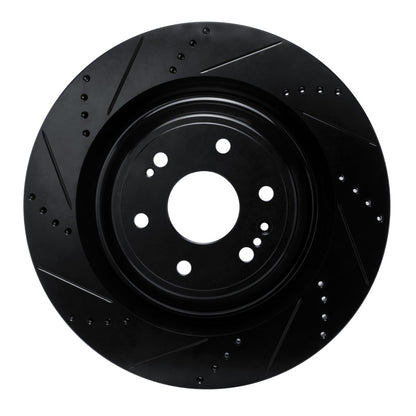 R1 Concepts R1 19-25 Cadillac Escalade Front Left Drilled & Slotted Black Brake Rotor
