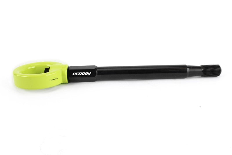 Perrin Performance PERRIN 08-14 Subaru WRX & STI / 08-11 Impreza / 05-09 Legacy Tow Hook Kit (Front) - Neon Yellow