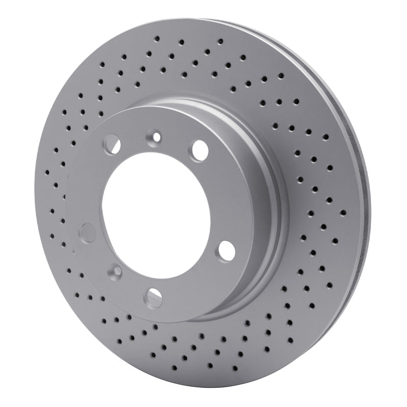 DFC 05-08 Porsche Cayman Left Front Drilled GeoSPEC Coated Rotor