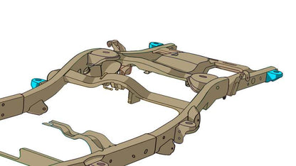 RustBuster Rust Buster Avalanche/Suburban/Yukon Rear Body Frame Mount