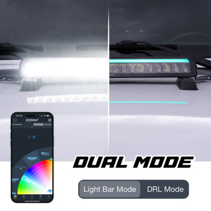 XKGLOW XK Glow 50in Offroad Light Bar w/ RGBW Chasing DRL & App Control