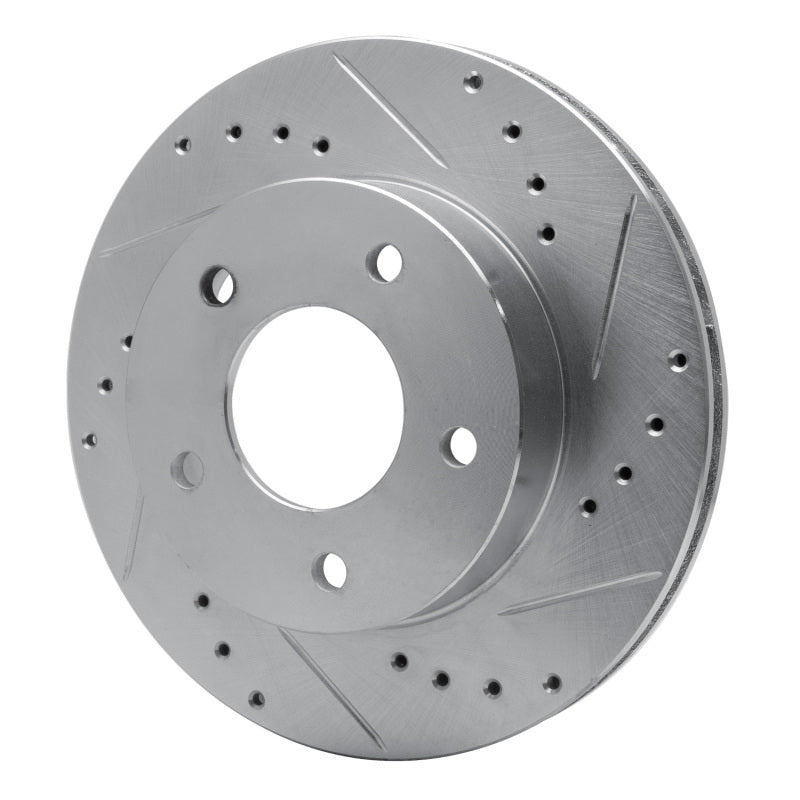 R1 Concepts R1 75-79 Ford Thunderbird Left Rear Drilled & Slotted Silver Brake Rotor