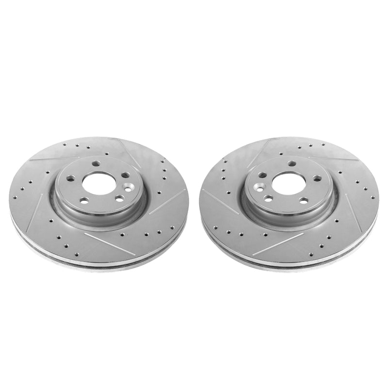 PowerStop Power Stop 12-18 Volvo S60 Front Evolution Drilled & Slotted Rotors - Pair