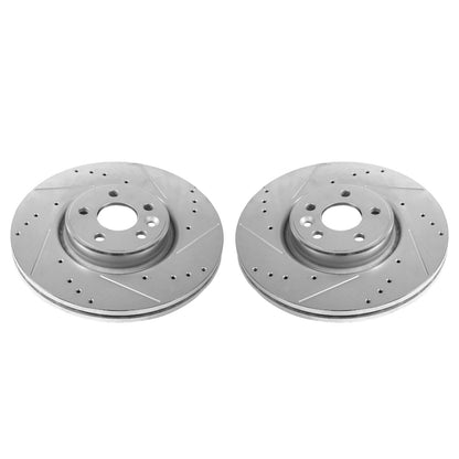 PowerStop Power Stop 12-18 Volvo S60 Front Evolution Drilled & Slotted Rotors - Pair