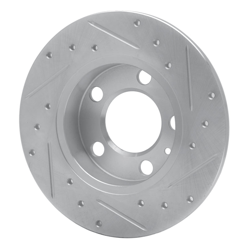 R1 Concepts R1 98-24 Audi A1 (Mexico) Rear Left Drilled & Slotted Silver Brake Rotor