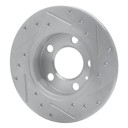 R1 Concepts R1 98-24 Audi A1 (Mexico) Rear Left Drilled & Slotted Silver Brake Rotor