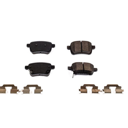 PowerStop Power Stop 14-19 Fiat 500L Rear Z17 Evolution Ceramic Brake Pads w/Hardware