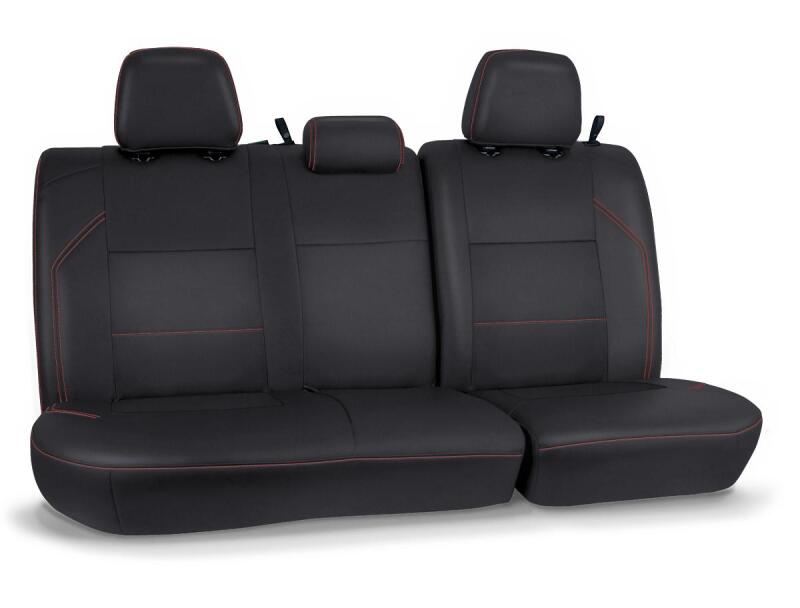 PRP Seats PRP 2016+ Toyota Tacoma Rear Bench Cover Double Cab - Black with Red Stitching