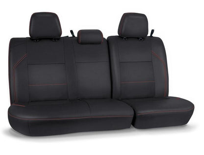 PRP Seats PRP 2016+ Toyota Tacoma Rear Bench Cover Double Cab - Black with Red Stitching