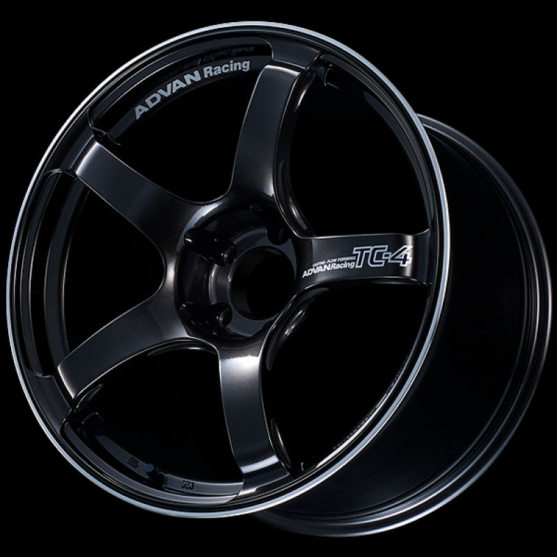 Advan TC4 18x7.5 / +48 Offset / 5x114.3 / 73mm Bore / Black Gunmetallic and Ring