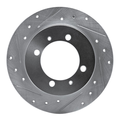 R1 Concepts R1 00-07 Mitsubishi Space Star (Mexico) Rear Left Drilled & Slotted Silver Brake Rotor