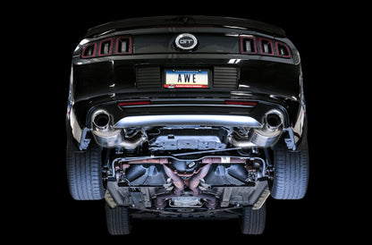 AWE Tuning S197 Mustang GT Axle-Back Exhaust - Touring Edition (Chrome Silver Tips)