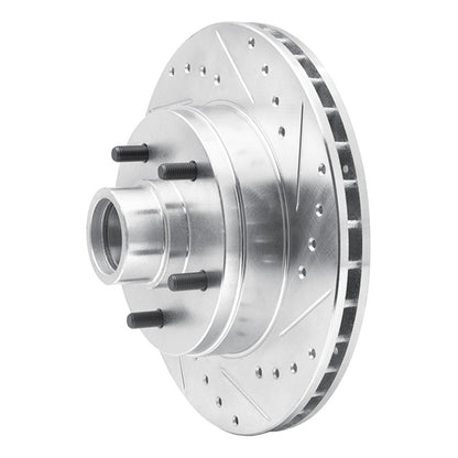R1 Concepts R1 1991-1996 Buick Roadmaster Front Right Drilled & Slotted Silver Brake Rotor