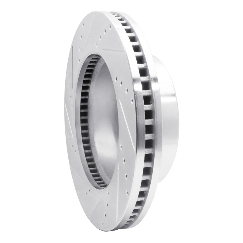 R1 Concepts R1 09-25 Dodge Ram 3500 Front Right Drilled & Slotted Silver Brake Rotor