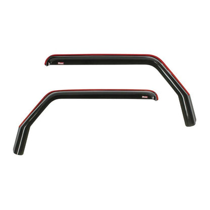 Westin 2018-2019 Jeep Wrangler JL In-Channel Wind Deflector 2pc - Smoke