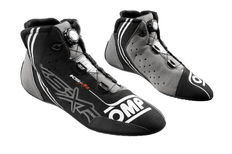 OMP KART SHOES KS-X FIA 8877-2022 BLACK/GREY/FLUO YELLOW SIZE 44