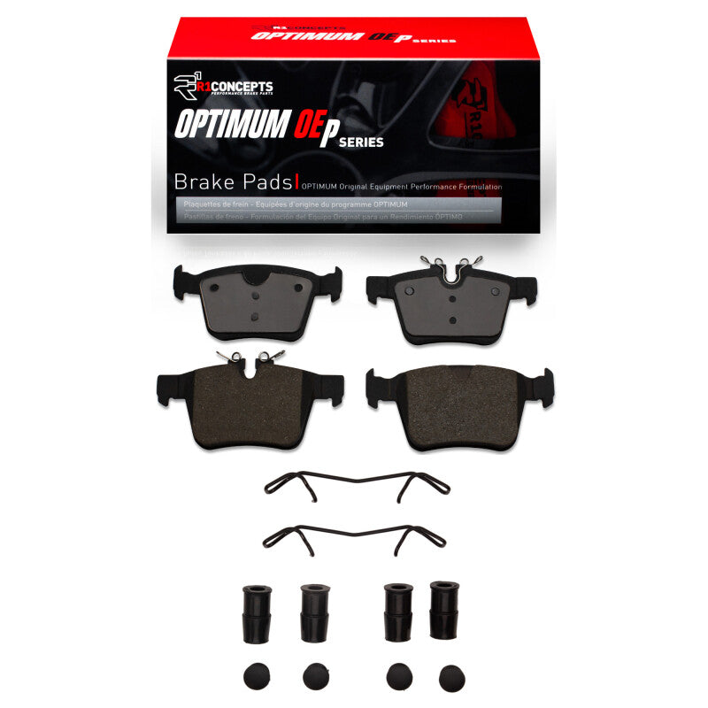 R1 Concepts R1 2015-2025 Jaguar F-Pace Rear R1 Optimum OE Pads & Hardware Kit