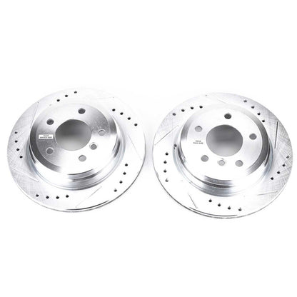 PowerStop Power Stop 2006 BMW 325xi Rear Evolution Drilled & Slotted Rotors - Pair