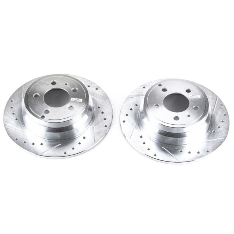PowerStop Power Stop 94-97 Volvo 850 Rear Evolution Drilled & Slotted Rotors - Pair
