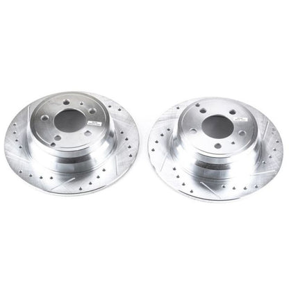 PowerStop Power Stop 94-97 Volvo 850 Rear Evolution Drilled & Slotted Rotors - Pair