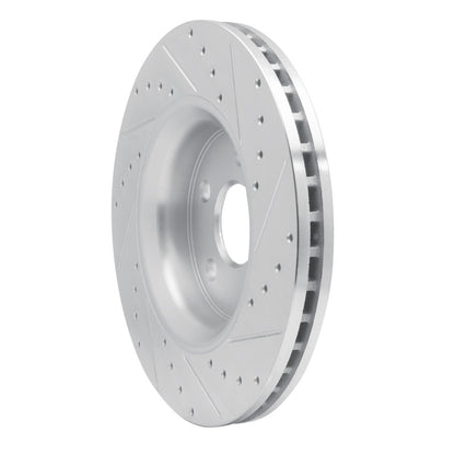 R1 Concepts R1 11-25 Dodge Durango Front Left Drilled & Slotted Silver Brake Rotor