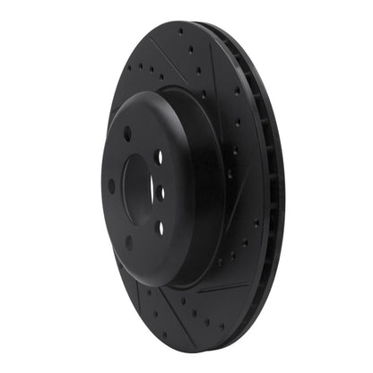 R1 Concepts R1 13-21 BMW 428I xDrive Coupe & Convertible Rear Right Drilled & Slotted Black Brake Rotor