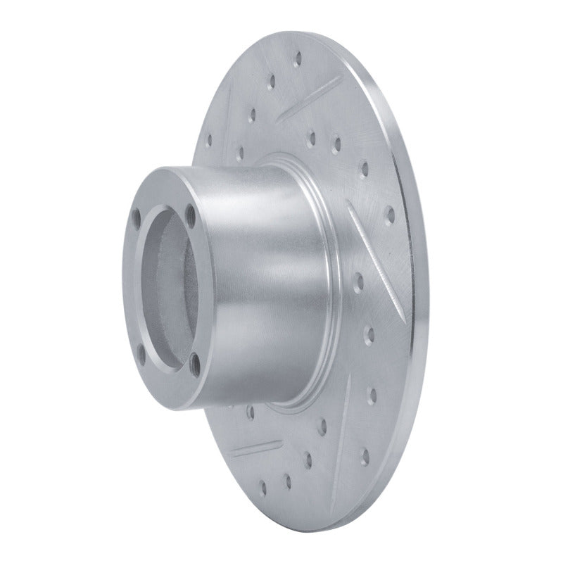 R1 Concepts R1 63-79 Austin Healey Sprite Front Left Drilled & Slotted Silver Brake Rotor