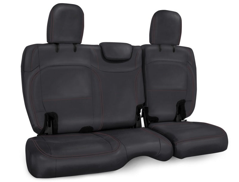 PRP Seats PRP 2018+ Jeep Wrangler JL/2 Door Rear Bench Cover - Black with Red Stitching