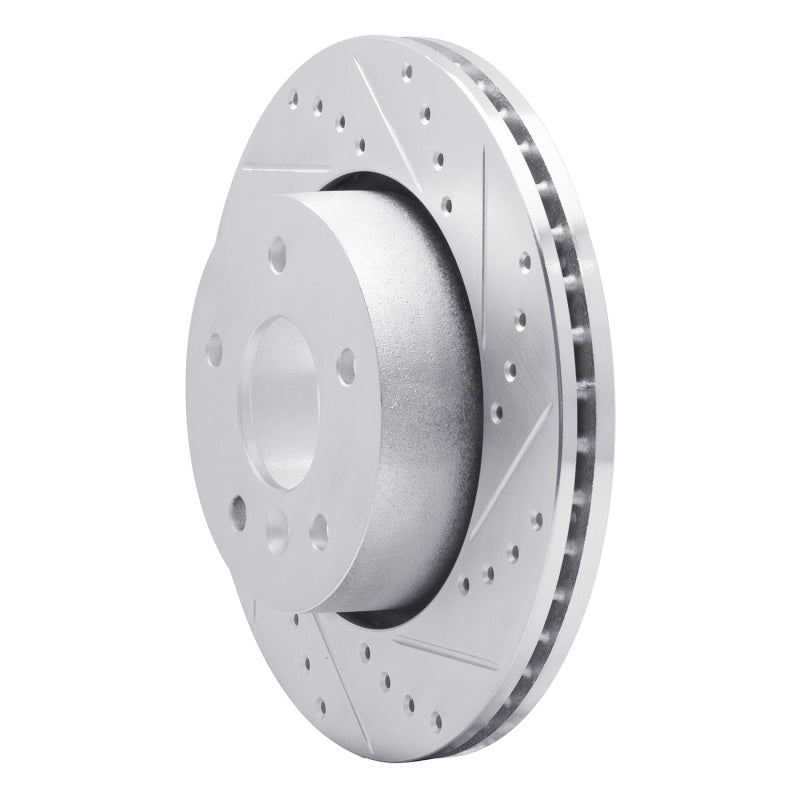 R1 Concepts R1 94-02 Land Rover Range Rover Front Right Drilled & Slotted Silver Brake Rotor